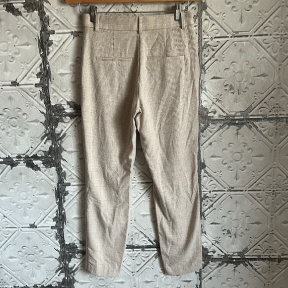Lightweight plaid Beige dress Pants - Picture 3 of 4